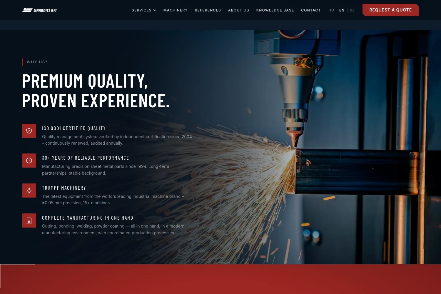 The English version of the site